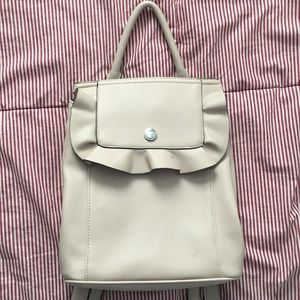 Nine West beige mini backpack